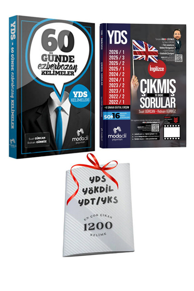 Modadil Yayınları YDS Modadil 60 Günde Ezberbozan Kelimeler ve Son 10 Sınav Ç...