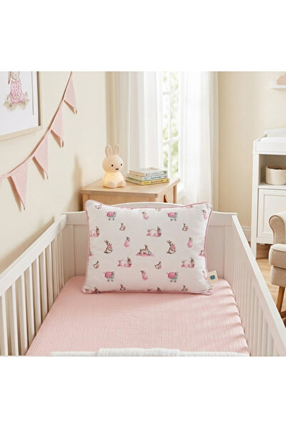 DEUX LAPINS % 100 Pamuk Müslin Bebek Yastığı – Bébé Lapin Rose