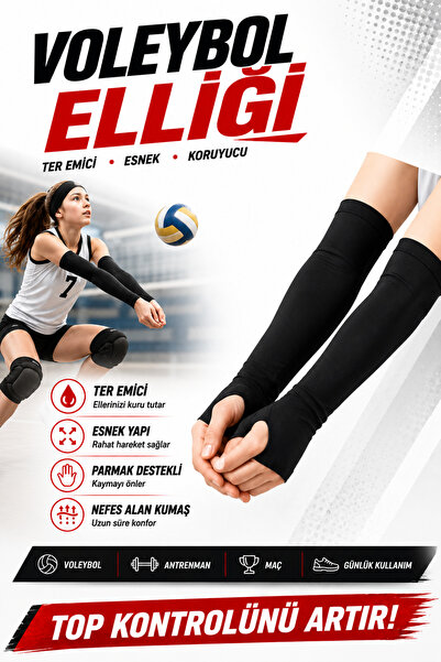 Tayzon Voleybol Seti - Voleybol Dizliği Sünger Destekli Voleybol Kolluğu Havlu Bileklik Kafa Bandı(havlu)