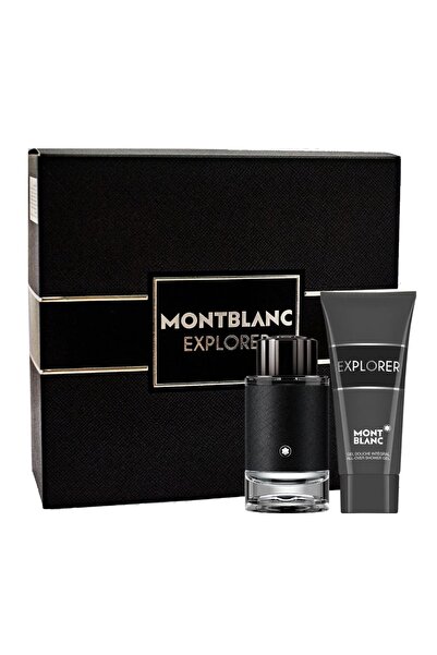 Mont Blanc Set cadou Explorer, apa de parfum, barbati, 60 ml apa de parfum + ...