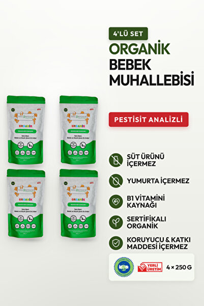 Soul Kitchen Organik Ürünler Organik Bebek Muhallebisi Kaşık Maması B1 Vitami...