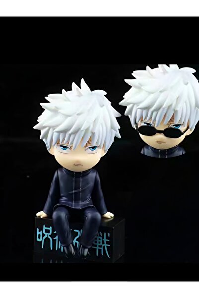 DEK Jujutsu Kaisen Gojo Satoru Figür 11 cm Oturan Model Chibi Stil Anime Kole...
