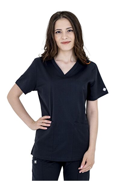 Prof . Bluză medicală Peace Scrubs – cu decolteu în V, 3 buzunare și material...