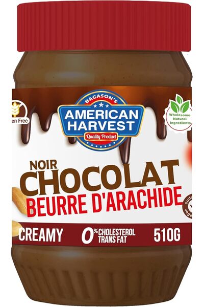 American Harvest Dark Chocolate Peanut Butter - Creamy 510g