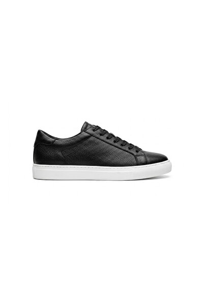 4253 SİYAH HAKİKİ DERİ SNEAKERS