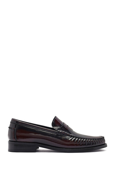 Derimod Erkek Bordo Deri Klasik Loafer 26SFD621122
