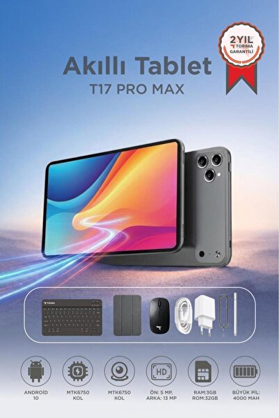 Torima Android Tablet Kalem Klavye Mouse Full Set SIM Kartlı BTK Kayıtlı 10.1...