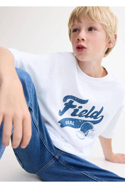 MANGO Kids Tricou imprimat cu maneca scurta