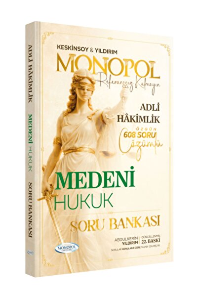 Monopol Yayınları Hakimlik Medeni Hukuk Soru Bankası 22. Baskı