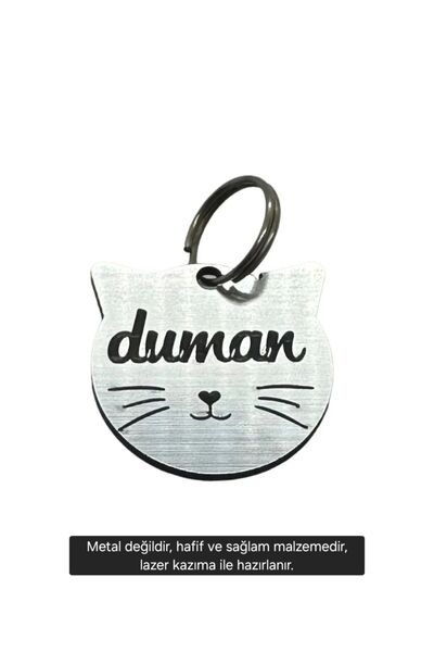 hebmeyy Kedi Künyesi, Kedi Isimlik, Tasmaya Takılan Isimlik, Pet Tag