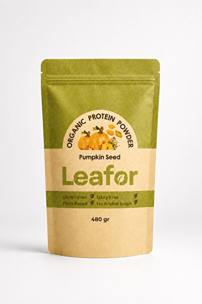 Leafor Organik Kabak Çekirdeği Protein Tozu | Bitkisel, Glutensiz, Vegan ve K...