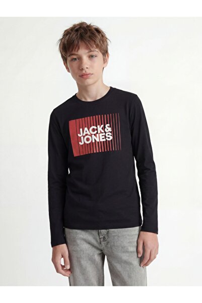 Jack & Jones Junior Langarm-T-Shirt Logo Langarm-T-Shirt Boys