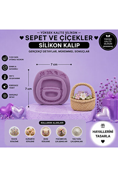 Dr.Paste Silikon Kalıp Sepet Ve Çiçekler