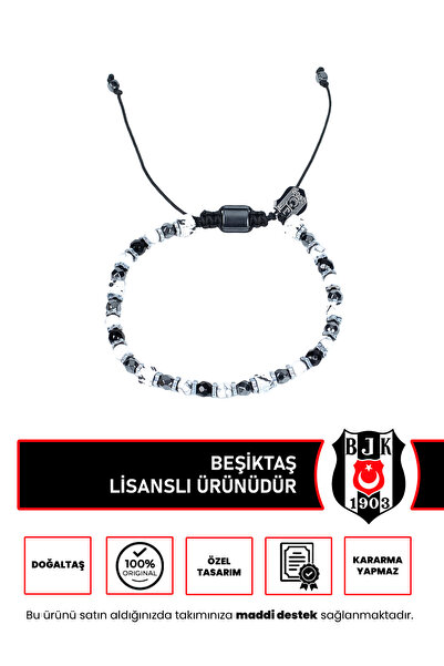 Beşiktaş BEŞİKTAŞ 4MM DOĞALTAŞ BİLEKLİK