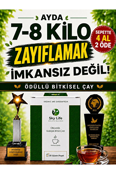 Sky Life Health & Wellness Detox Çayı Form FİT YAŞAM diyet çay tok tutma zayı...