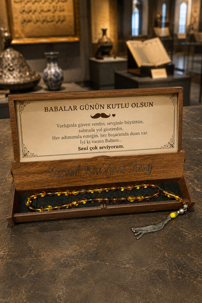Bilsen Store 925 ayar gümüş püsküllü damla kehlibar