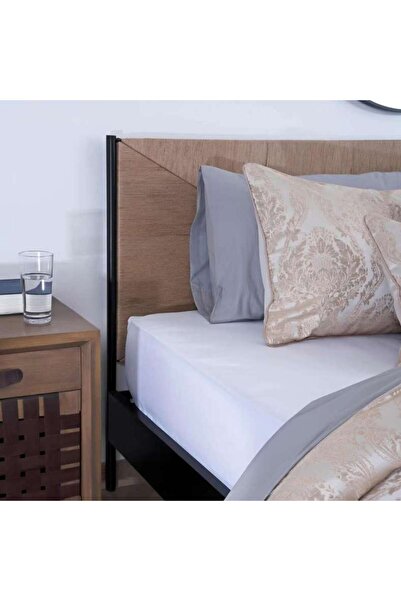 PAN HOME Indulgence Fitted Sheet 180x200+33cm-white