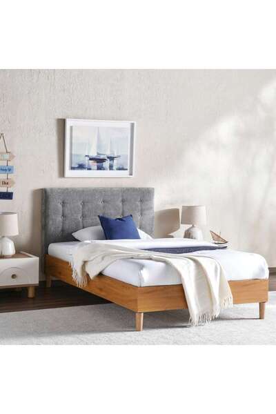 PAN HOME Valencia Kids Single Bed 120x200 - Dark Grey