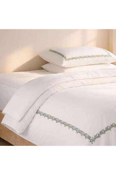 PAN HOME "reflection Home Oasis Floretta Embroidered 3-piece Queen Duvet Cove...