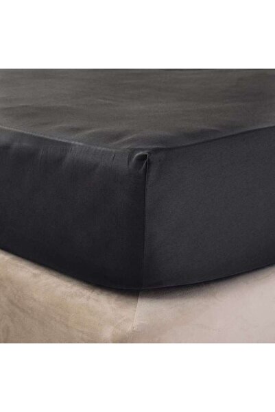 PAN HOME Eminence Living 3-piece King Fitted Sheet Set 180x200+33cm - Ash