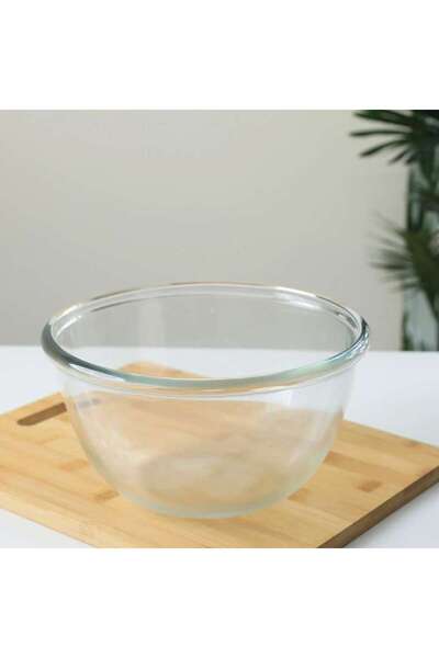 PAN HOME Cocoon Tempered Serving Bowl D24cm - Clear