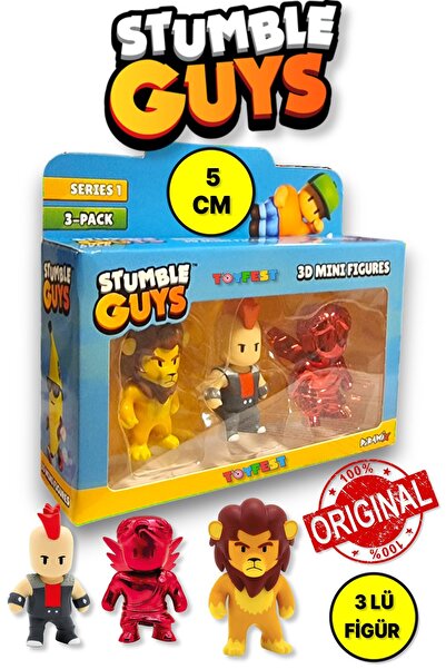 TOYFEST مجموعة شخصيات Stumble Guys Series 1 - ثلاثية الأبعاد مكونة من 3 قطع -...