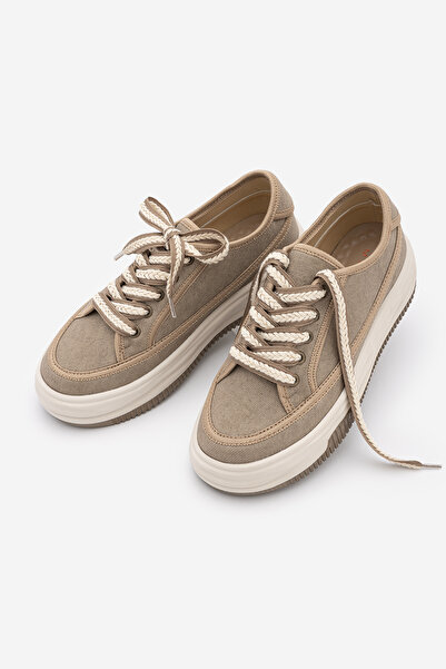 Marjin Damen-Sneaker mit hoher Sohle und Schnürung, Sportschuhe aus Kotnel-Ne...