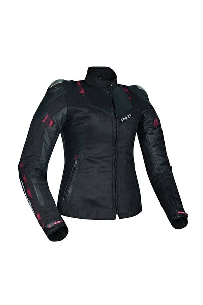 ebakbak Motorcycle Women's Jacket Full Protection 4 Season Leather and Maxdur...