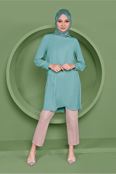 Alvina تونيك بأزرار جانبية 41351