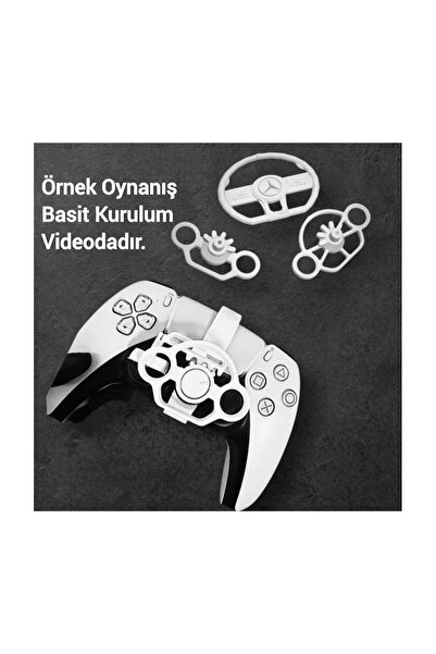 Salıncak 3lü Set Ps5 Mini Direksiyon BEYAZ Kasa+3Direksiyon (Metal Rulmanlı T...