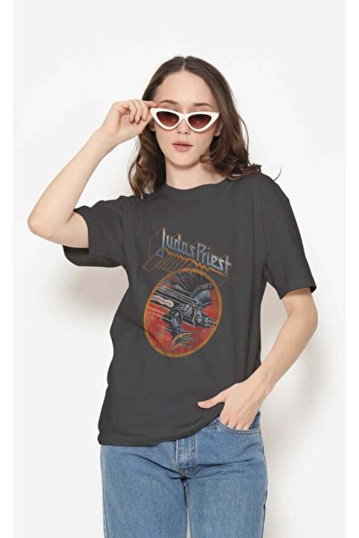 buzagi tasarım ürünleri Judas Priest Regular Fit Black Unisex T-Shirt