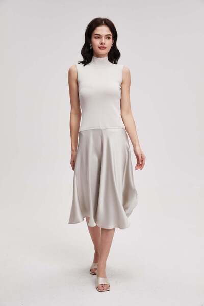 menta Sleeveless 2-piece midi dress