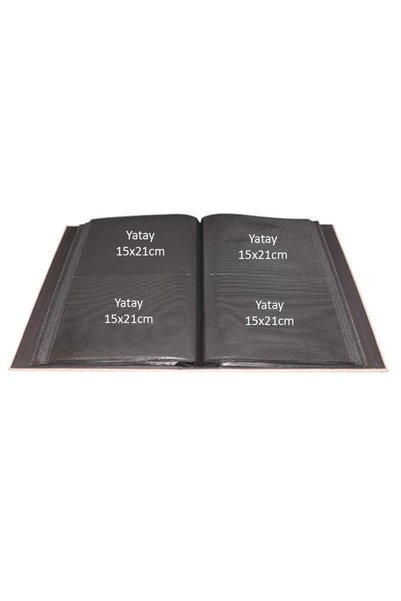 Rabsev 15x21cm Leather Photo Album with 200 Photo Capacity and Luxury Window