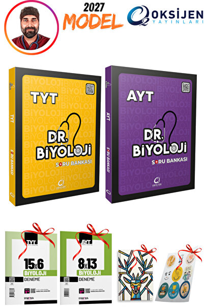 Oksijen Yayınları 2027 Model Dr Biyoloji TYT-AYT 2li Soru Bankası Seti Video ...