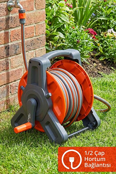 Kiwi Garden KGHS-430E 30 Metre Kapasiteli Hortum Makarası 1/2" Uyumlu Ayarlanabilir Giriş