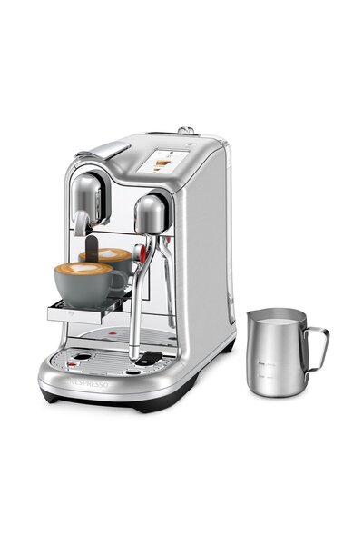 Nespresso ماكينة قهوة كرياتيستا برو ميتاليك بقوة 2300 واط، سعة 2 لتر، لون فضي