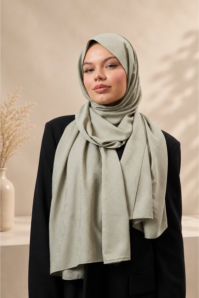 MİRSOY SCARF Mir Desen Kaymaz jakarlı Şal