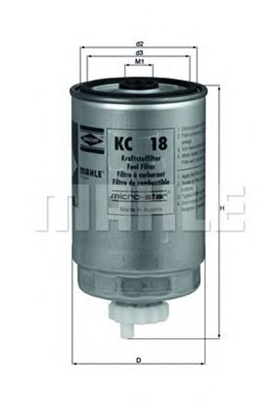 Mahle Original Filtru de combustibil KC 18