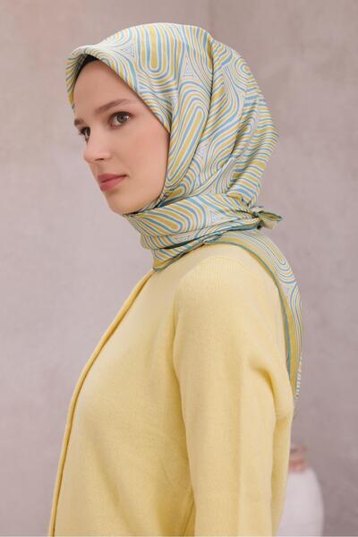 Belli Eșarfă Twill mătase - 4209-01 Verde