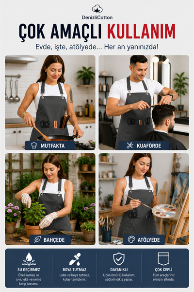 Generic Brand مريلة تصفيف الشعر باللون الأحمر مقاومة للماء والصبغ والبقع مع حلقة قابلة للتعديل