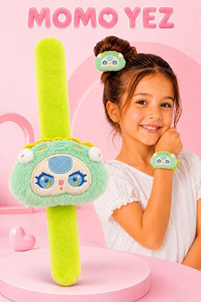 İthal Labubu Ay Tavşanı Peluş Bileklik Oyuncak – Bileğe Vurunca Sarılan Slap ...