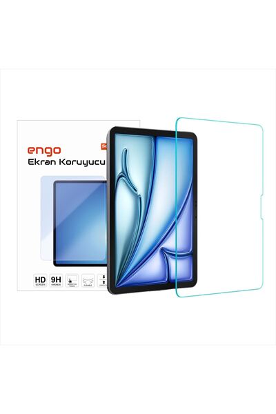 Engo Apple iPad Air 11 inç Ekran Koruyucu Kırılmaz 9H Nano Cam M4 M3 M2 ile U...