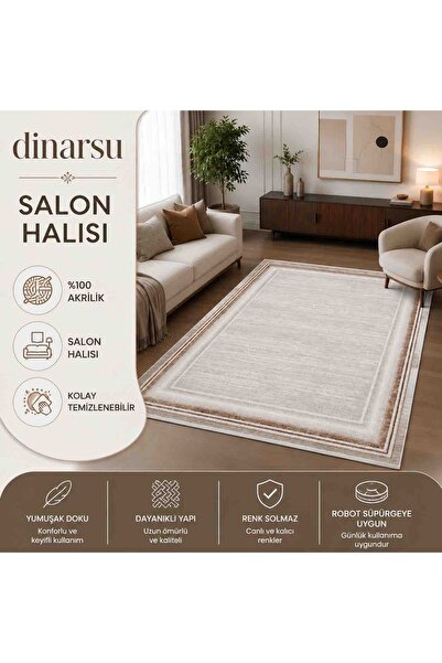 Dinarsu Akrilik Salon Oturma Odası Halısı Turuncu Halı Electra 79445-070