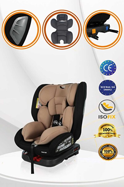 Maxi Taxi Safe Travel 360 Dönebilen Isofix Oto Koltuğu Bej-siyah