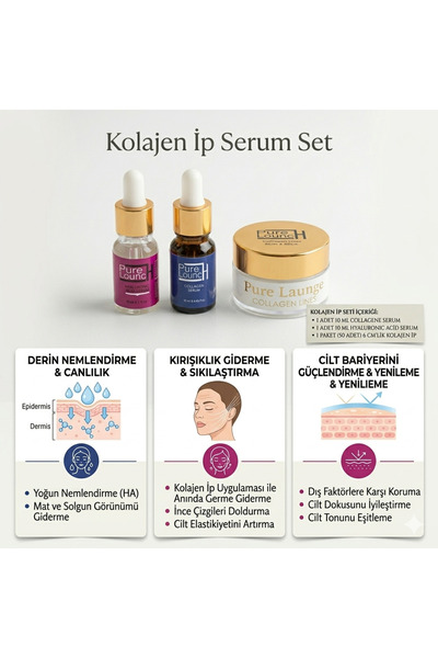 Pure Lounch Kolajen ip Serum Seti