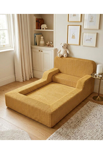 Puftic Çocuklar İçin Fonksiyonel Yer Yatağı 100x170cm - Yıkanabilir Kılıflı F...