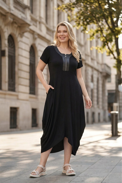 aytemas Φόρεμα Bebekol Shalwar με δερμάτινη διακόσμηση στο μπροστινό μέρος