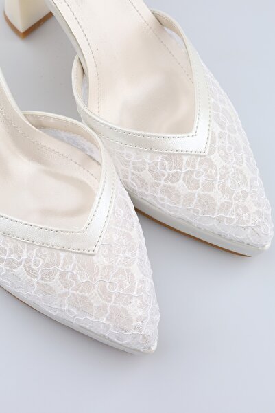 moon glow Women's Platform Heeled Bridal Shoes Stylish Bridal Wedding Lace-Up...