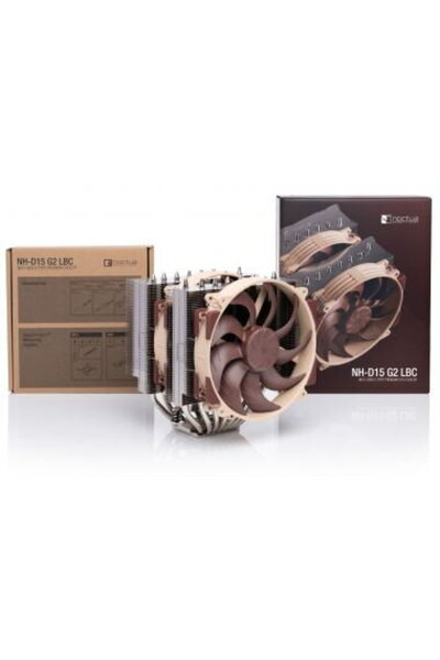Noctua NH-D15 G2 LBC, 2 ventilatoare de 140 mm, 1500 rpm, Maro