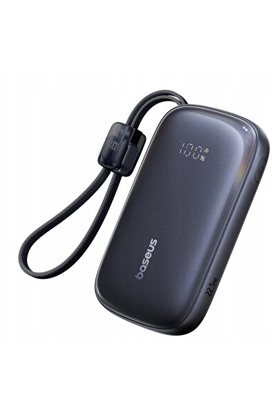 Baseus EnerFill FC21 Qpow 3 Ultra, Cablu detașabil, 20000mAh, 22.5W, Afișaj d...